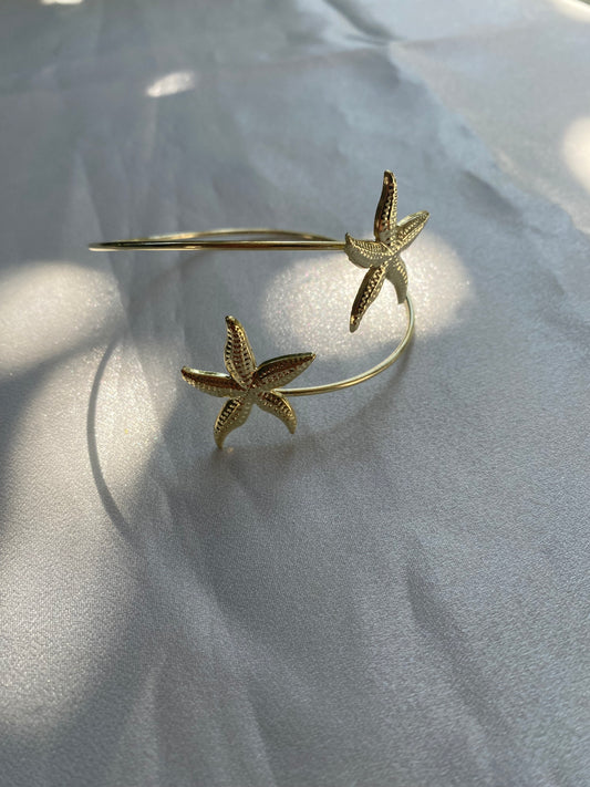Deniz Yıldızı Pazu Kelepçe Bileklik Armcuff