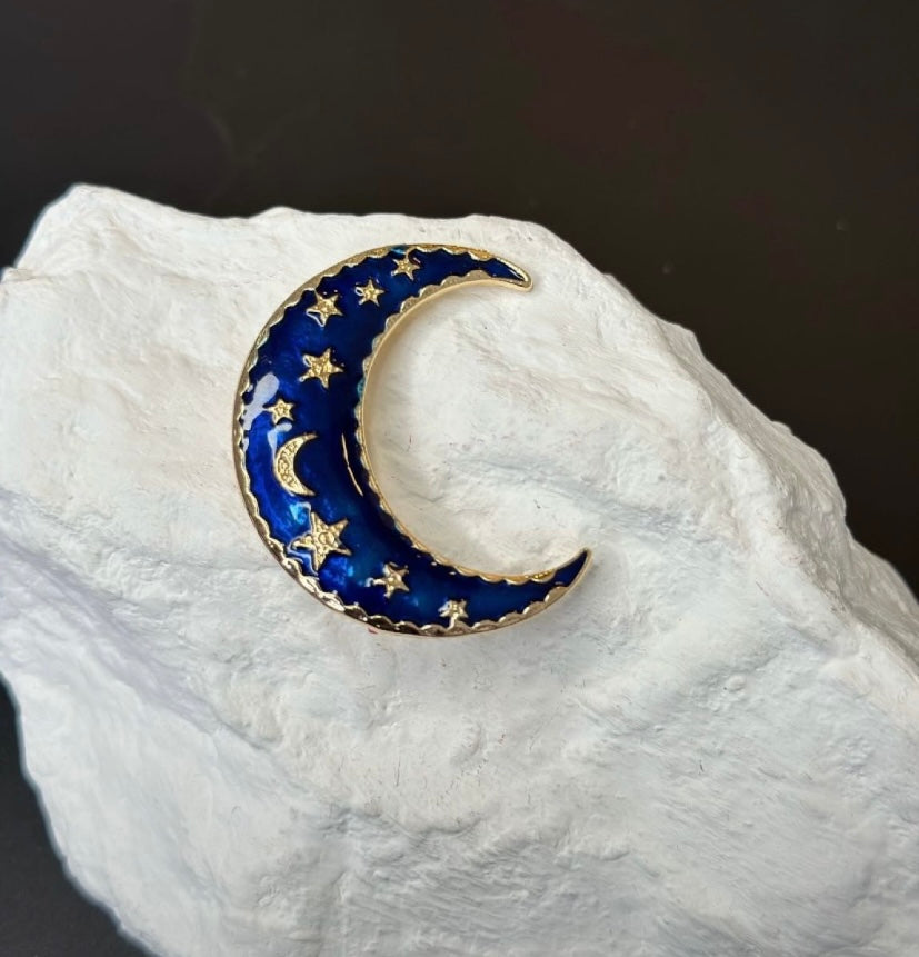 Gece Ay Broş