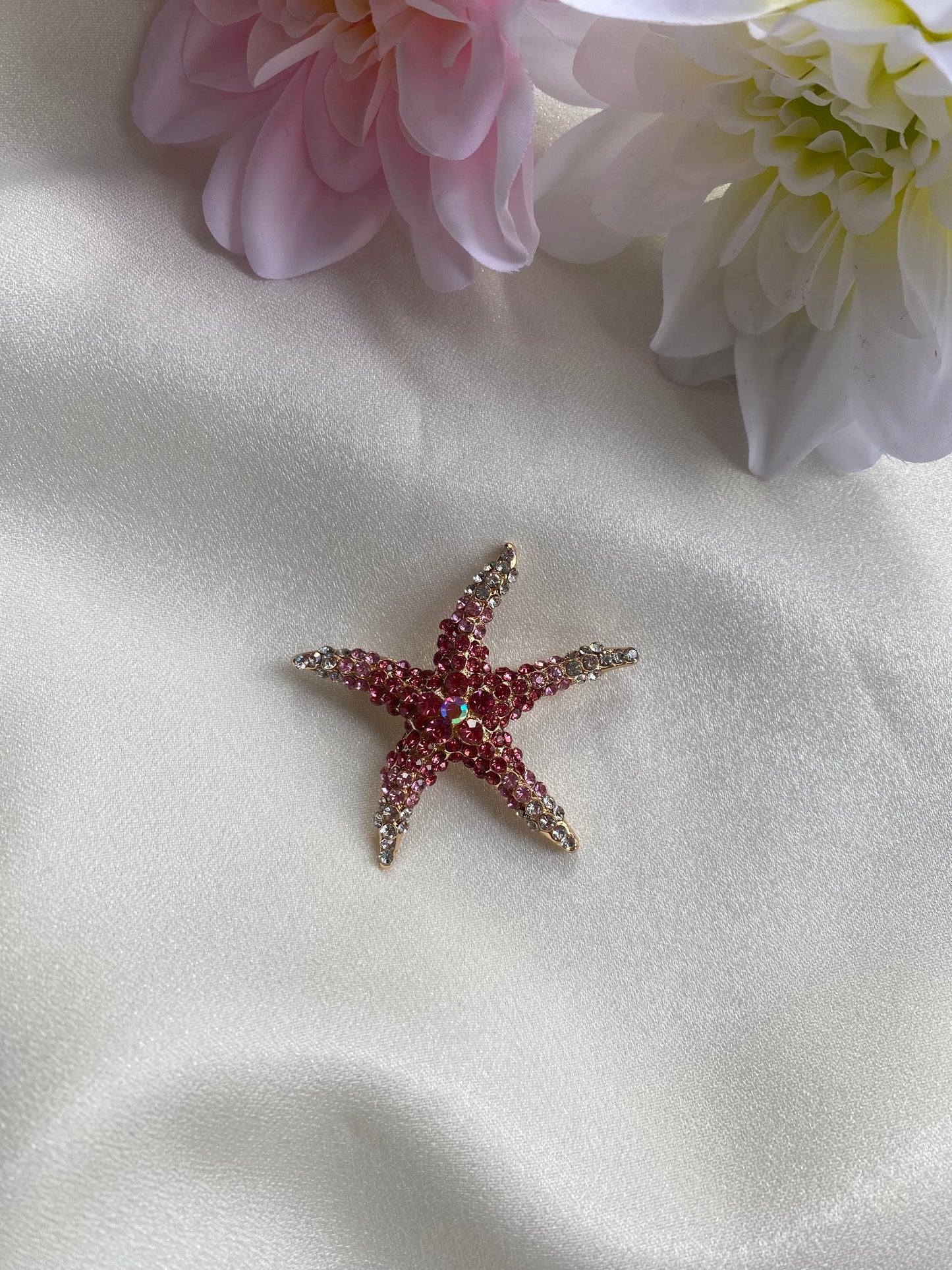 Taşlı Deniz Yıldız Broş
