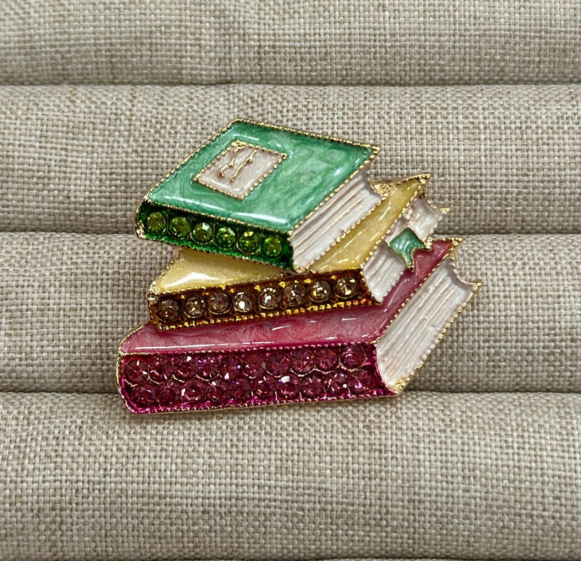 Taşlı Kitap Öğretmen Broş